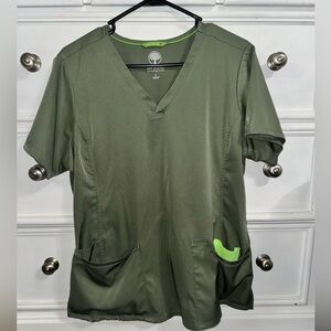 Healing hands scrub top